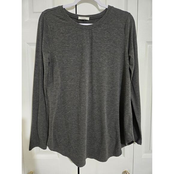 Zenana large women's charcoal grey long sleeve top - Picture 1 of 9